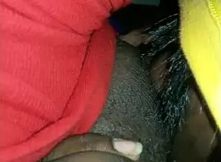 Deep sloppy ebony blowjob gulps cum down throat in messy worship