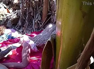 ruivinha fuck doll outdoor anal toy pounding