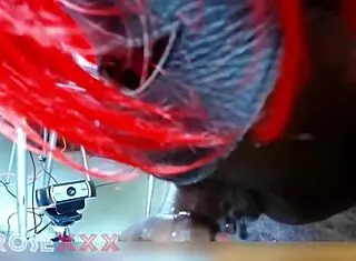 fat ass whore's tight catsuit ripped off!