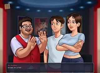 Playing summertime saga 190 gets my big tits so erotic