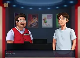 Playing summertime saga 190 gets my big tits so erotic