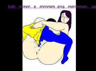 Ena Shemale Pounds Geori's Ass In Hentai Anime Action