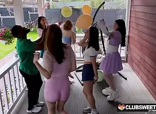 Wanna Fuck the DJ? Her Wet Skinny Pussy Bent Over to Our Beat