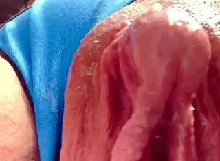 milf bodybuilder big clit drips pussy juice