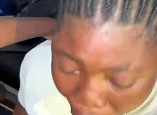 choke on monster cock with sloppy handjob suck session