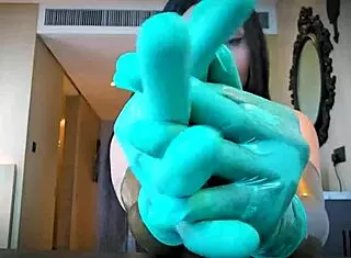whispered latex glove tease gets you edged in asmr fetish bliss