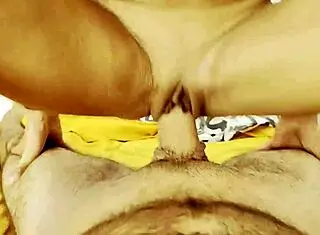 passionate couple devours 69 then explosive handjob cum