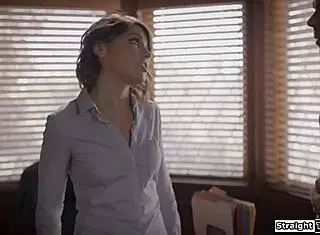 teacher pounds gaping student ass with rough anal finger toys