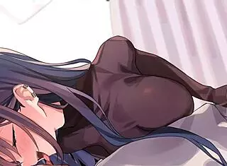 Girlfriend aside, neighbor's big tits tempt a sneaky milking session