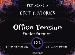 Office tension builds in erotic audio fantasy for women at work