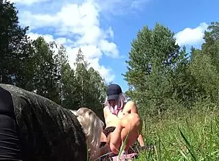 Juicy Booty Lesbian Photographed in Panties Then Dildo Fucked Doggystyle