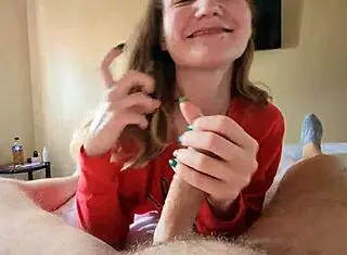 Her Cute Blonde Face Dripping Hot Cum After Mirror Hotel Deepthroat Blowjob