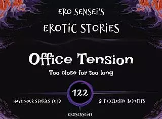 Office tension builds in erotic audio fantasy for women at work