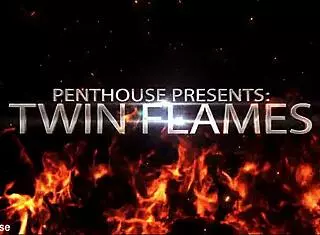 Twin flames tease fingering shaved pussies hardcore