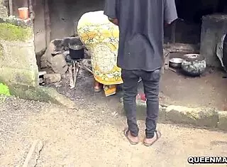 Landlord's wife rides sharp tenant's cock while cooking kitchen secrets?