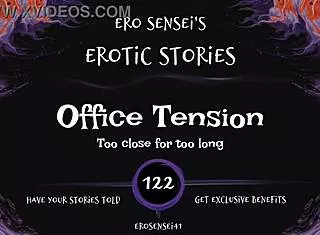 Office tension builds in erotic audio fantasy for women at work