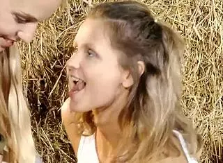 I can't stop lickin her wet teen pussy with toys