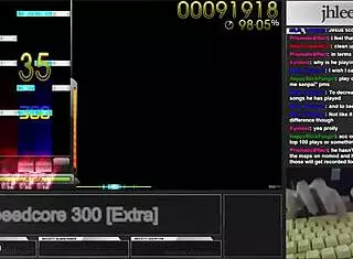 korean osu mania fan jhlee0133 fingers to speedcore frenzy