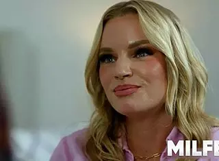 Cheating curvy milf lures young delivery boy for taboo doggystyle