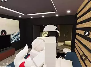 fox girl rides cock bent over till cumshot