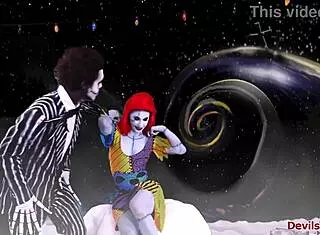 redhead joanna angel deepthroats big cock toys in christmas xxx parody cosplay