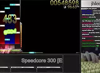 korean osu mania fan jhlee0133 fingers to speedcore frenzy