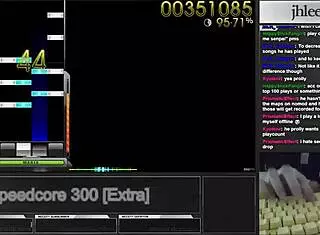 korean osu mania fan jhlee0133 fingers to speedcore frenzy