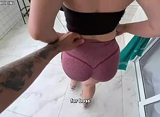 hey i hired this huge ass latina maid and went crazy horny