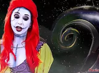 redhead joanna angel deepthroats big cock toys in christmas xxx parody cosplay