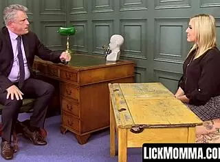 Stepmom Charlie Rae and Gigi Patsy Crave Principal's Cock Threesome Tease