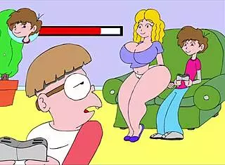 cozy lounge session on the comic sofa.