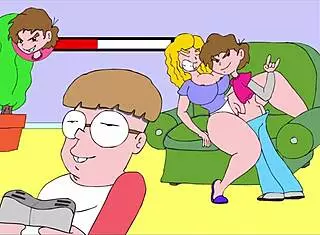 cozy lounge session on the comic sofa.