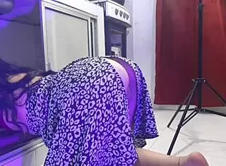 Stuck in pantry so lube up this big ass housewife gets fucked hard