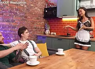 Housewife Monika Fox Punished with Anal DAP DPP Buttrose and Squirt