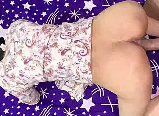 Pakistani bhabhi legs lifted for hard indian anal pounding