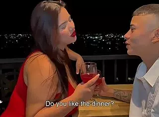 hey gorgeous milf savannah watson fucked passionately on balcony post-dinner