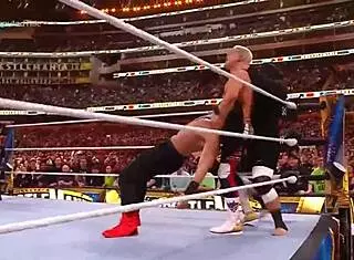 Heart-pounding Reigns vs Rhodes WWE title clash at WrestleMania