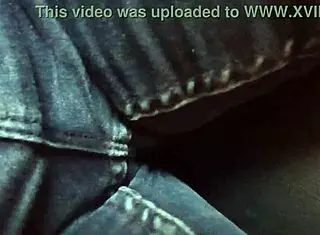 jeans hug her curves while blues play on