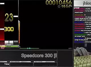 korean osu mania fan jhlee0133 fingers to speedcore frenzy
