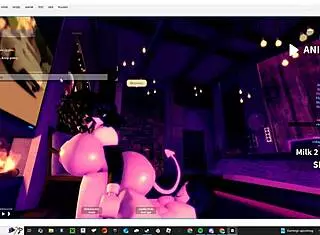 little demon slut roughly pounded by raging monster cock