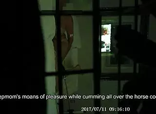 stepmom's secret dildo playtime gets caught on cam 😈💦 solo orgasm vibes