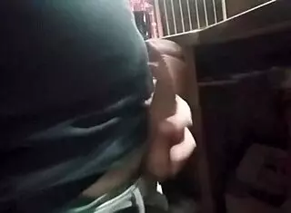 Jerking off watching friend pound his slut wife hard!