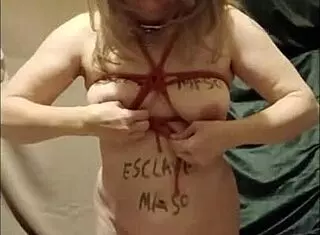 Milf slave flashes tits outdoors, bends over for dildo spanking in public humiliation 😈🔥