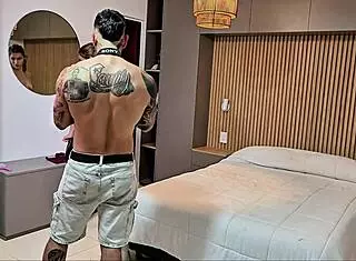 latina wife delivers wet sloppy blowjob before wild position sex