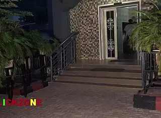 Guy stalks ebony chubby neighbor to her homemade oiled house fuck