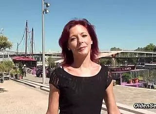 redhead milf in lingerie gets fucked hard on holiday