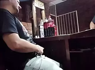 Jerking off watching friend pound his slut wife hard!
