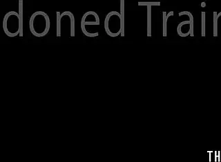 wild teen fingers her hairy pussy and big nipples in abandoned rail car!