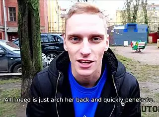 guy bends blonde tutor doggystyle after finding her hidden toys