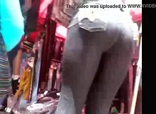 big ass milf struts street in tight jeans teasing everyone